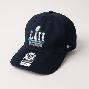 47 Brand Super Bowl LIII Black Clean Up Adjustable Baseball Hat Men's New